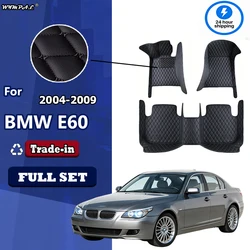 Car Floor Mat For Bmw E60 2004 2005 2006 2007 2008 2009 2010 Series 5 Diamond Carpets Waterproof Foot Pads Automobile Accessory