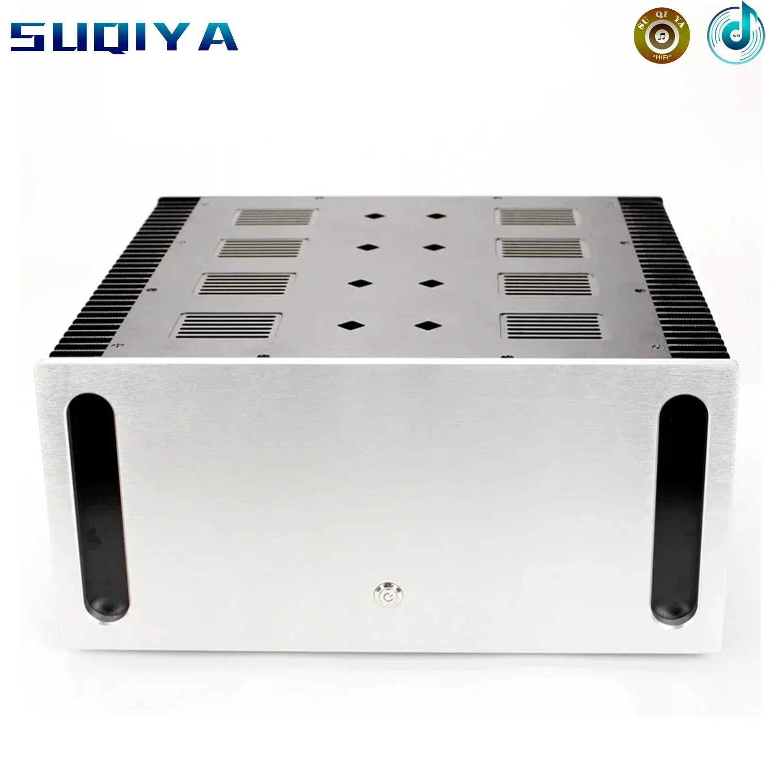 Chasis amplificador de aluminio plateado de 200mm de altura/amplificador de clase A/caja de amplificador de tubo/caja de amplificador/caja DIY