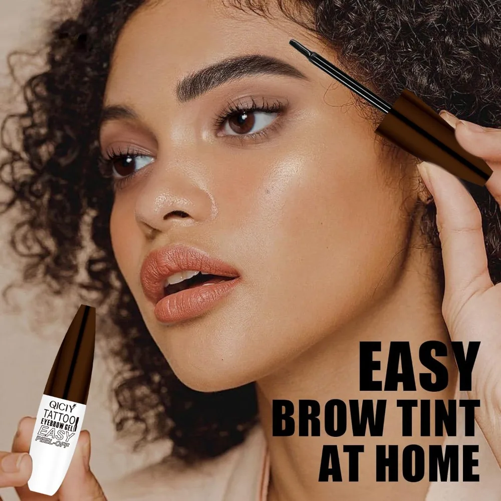 

2Pcs Long-Lasting Peel Off Eyebrow Gel Cream Waterproof Sweat Resistant Eyebrow Tint Smudge-Proof Eyebrow Dye Cream Women
