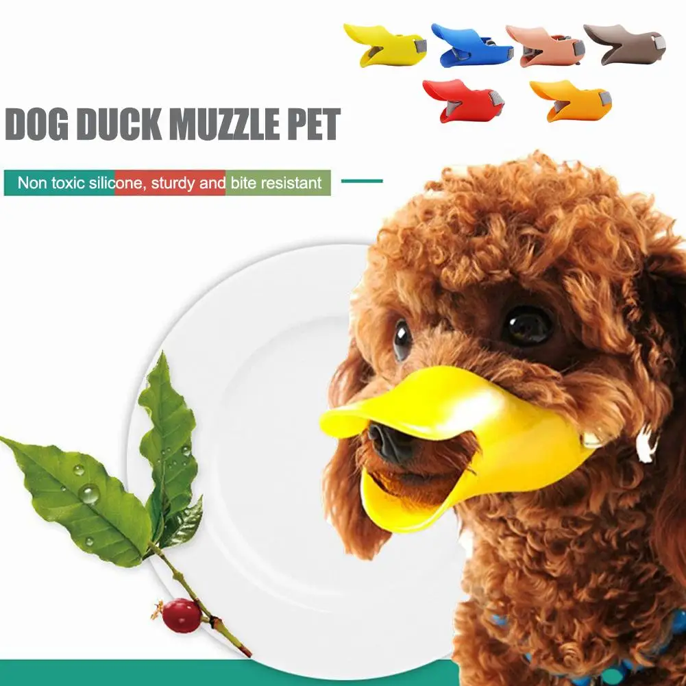 Dog Muzzle Silicone Duck Muzzle Mask For Pet Dogs Anti Bite Stop Barking Small Large Dog Mouth Muzzles Pet Dog Accessories