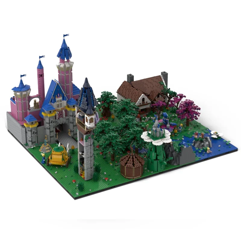 symoc Classic fairy tale theme block kit Create bastion building Featured ancient castle modular Playground toy Amusement park