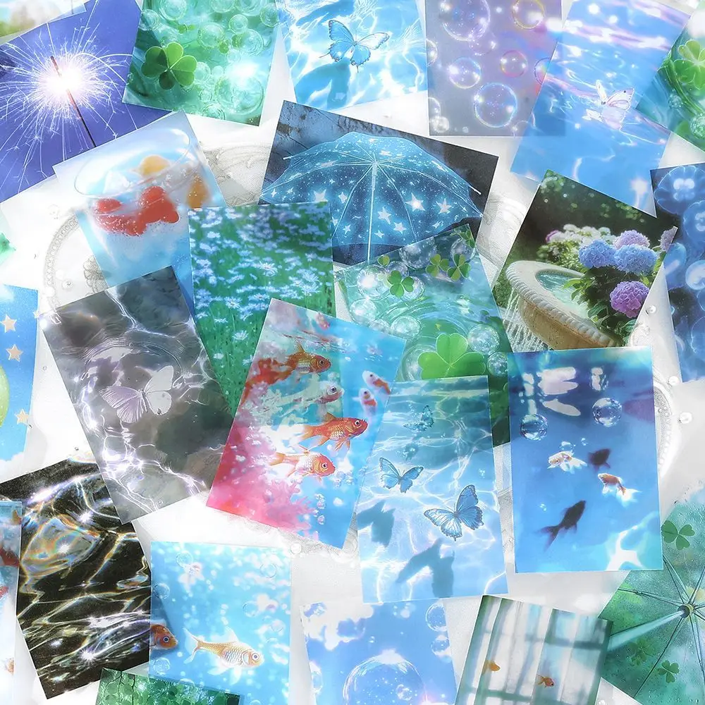 15 teile/los Memo Pads Material Papier Weiß Sonne Mirage Junk Journal Scrapbooking Karten Hintergrund Dekoration Papier