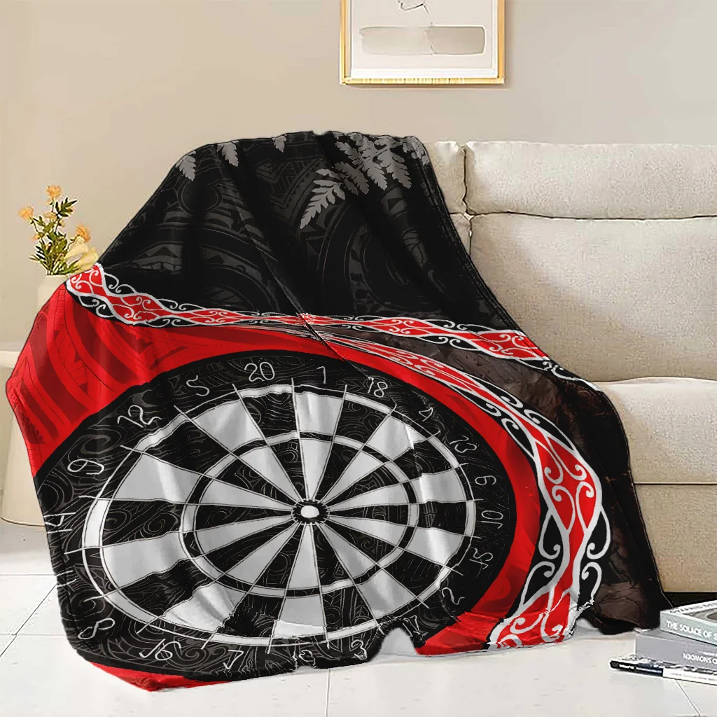 New Zealand Dart Tribe Pattern Blanket for Sofa Bed Travel Camping Living Room Office Conditioning Blanket for All Seasons Gifts