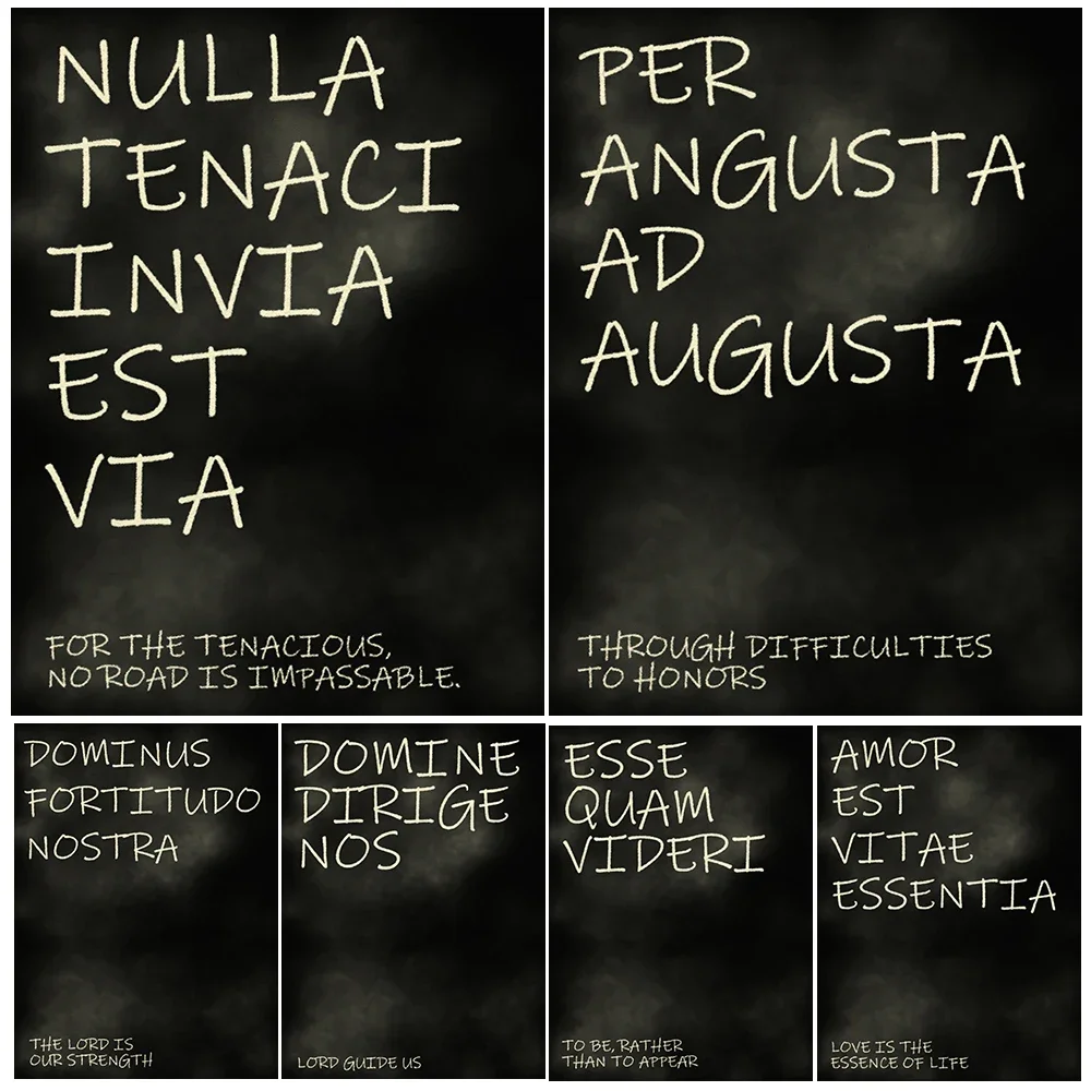 

Inspirational Quotes And Aphorisms Vintage Wall Art Canvas Painting Life Motto Black And White Art Poster And Print Home Decor