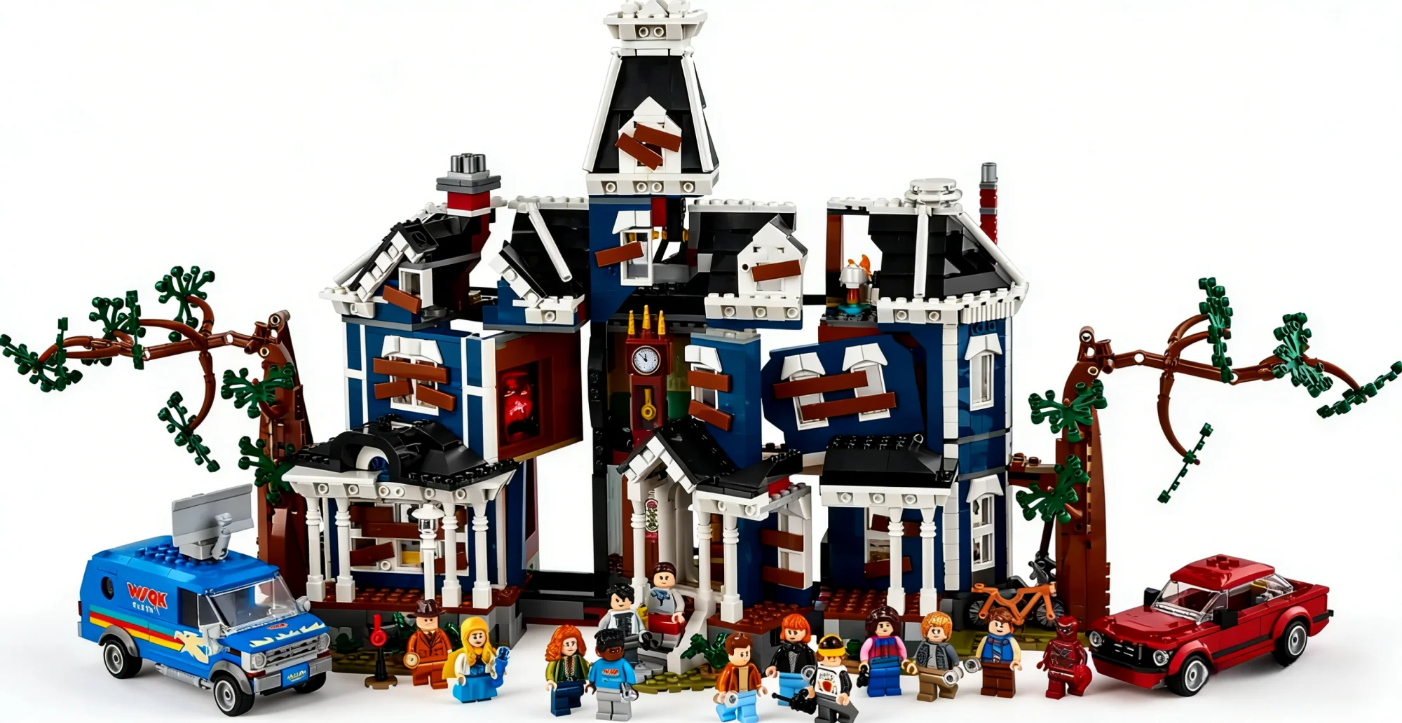 

2026 Hot Selling 2593 New Science Strange Events TV Series Wooden House Set Building Blocks Birthday Party Gifts 11370