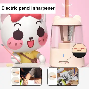 Classroom pencil sharpener pencil sharpener Plug-in rechargeable battery pencil sharpener automatic stop pencil sharpener Plug-in 3 modes