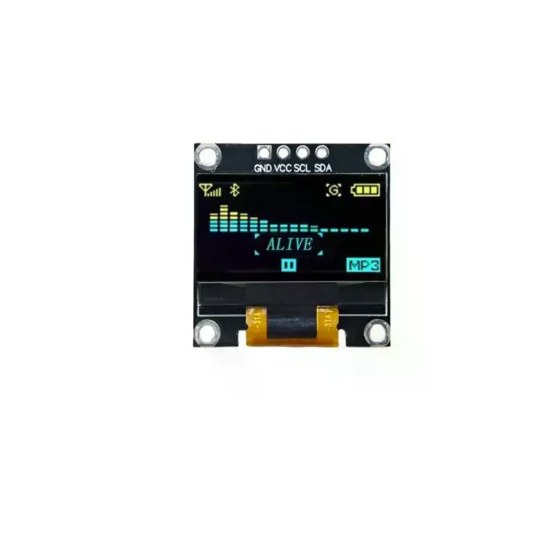 0.96 Inch IIC Serial 4pin White/Blue/Yellow Blue/Yellow OLED Display Module 128X64 12864 LCD Screen Board For Oled
