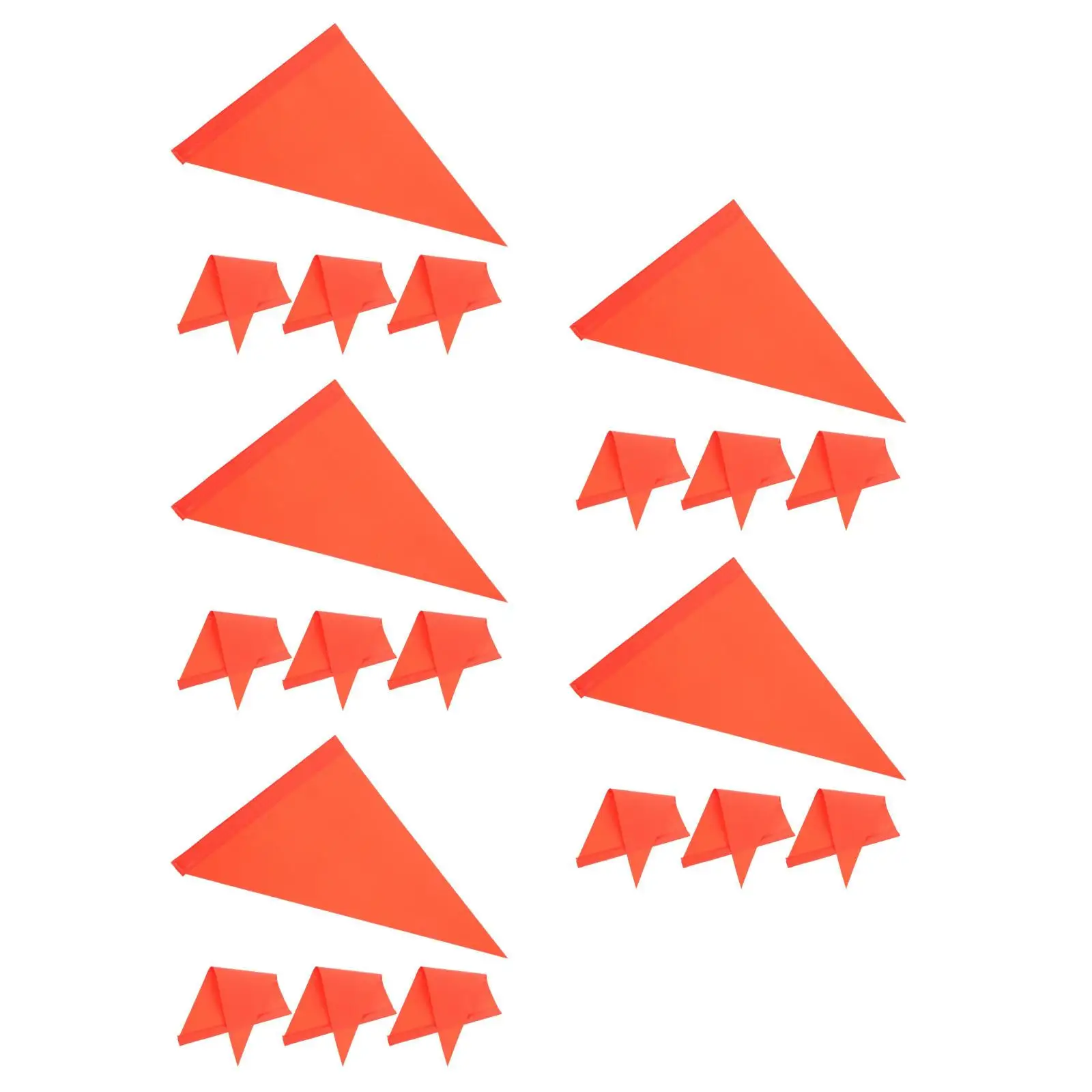 

5pcs 5 Pack Flag for Scooter Atv Flags with Pole Blaze Orange Bike Safety PVC Go Kart Car