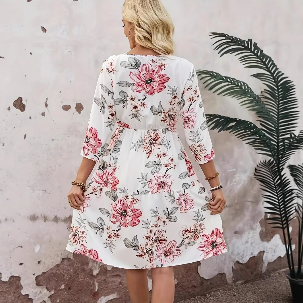 Dresses 2025 Woman Color Colorful Temperament Vestidos Slim All-match Fashion Dress Simple Style Commuting Casual Comfortable