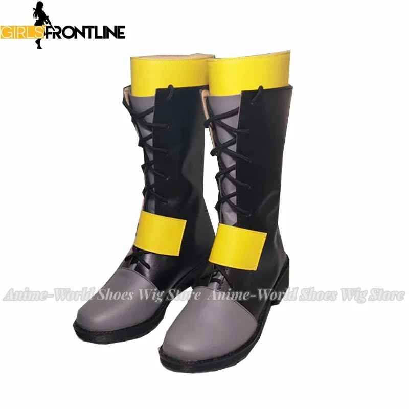 게임 소녀 전선 Ump45 코스프레 신발 할로윈 카니발 부츠 코스프레 가발 가발 맞춤 제작