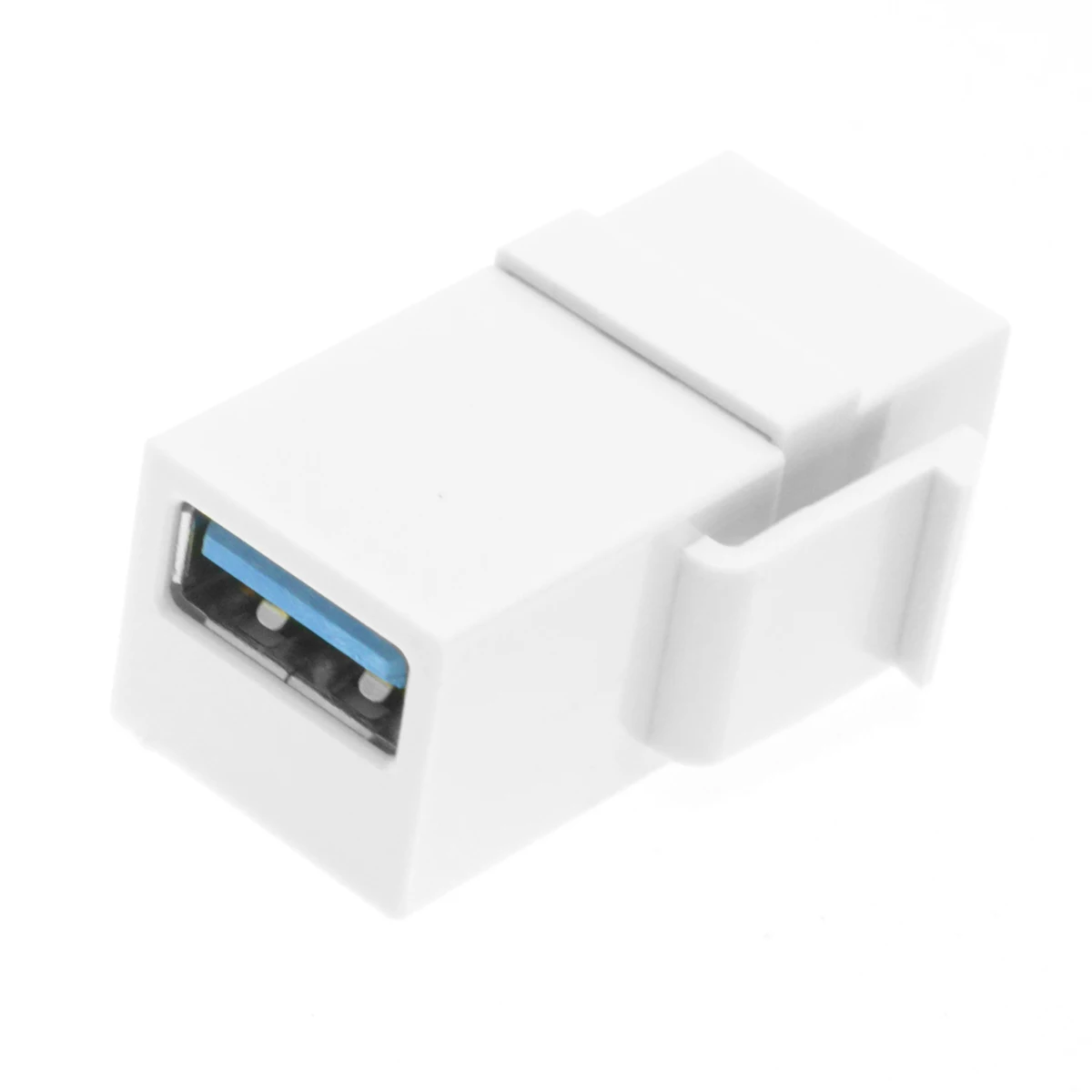 Cablecc-Tipo A Adaptador de Extensão Fêmea, USB 3.0, Keystone Jack, Placa de Parede, Painel Outlet