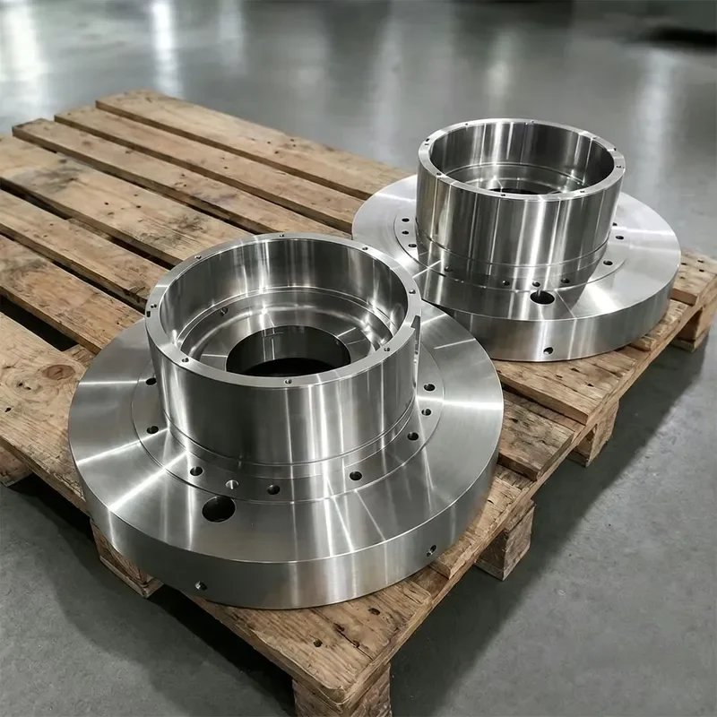 H8 K6 Precision Bore Ra 1.6 CNC Machined Forged Carbon Steel Bearing Housing Pulp Refiner Spare Parts As Per Drawings
