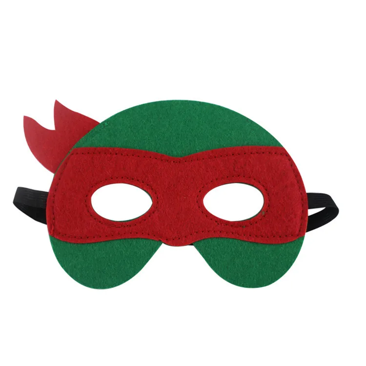 Hot 4Pcs Teenage Mutant Ninja Turtles Mask Party Decoration Set Birthday Gift Party Cool Accessories Favorite Ornament for Boys