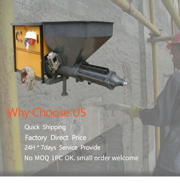Mortar Spray Paint Machine Mortar Machines Pump Concrete Diesel Power Spraying Equipment