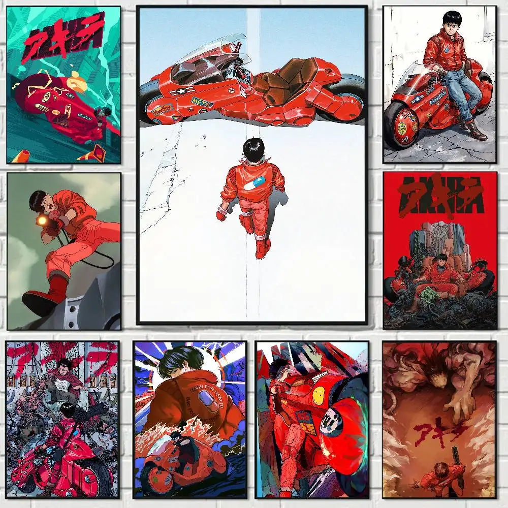 Anime Akira Funny Cute Cartoon Posters Prints Canvas Painting Wall Art Picture Living Room Home Decor
