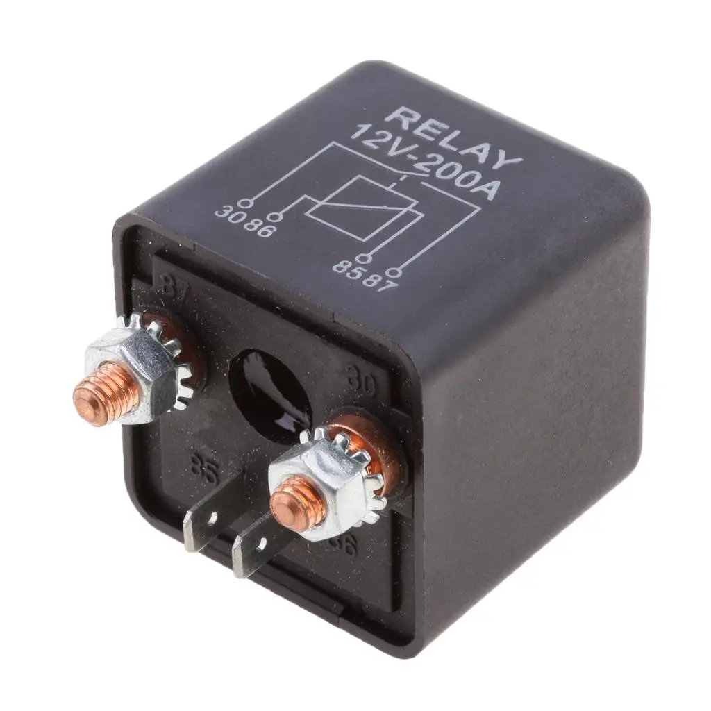 12V 200A Relay Heavy Duty Split Car Van Boat 80 Amp 4 Pin SPST Relays