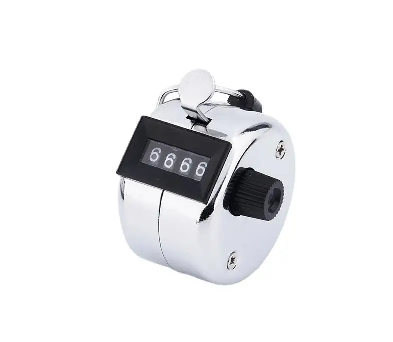 100pcs Digital Hand Tally Counter 4 Digit Number Hand Held Tally Counter Manual Counting Golf Clicker SN4466