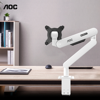 AOC AM402 Monitor Arm Mount Bracket Single Arm Adjustable Display Arm Holder Desktop Clamp Stand Home Office Monitor Stand