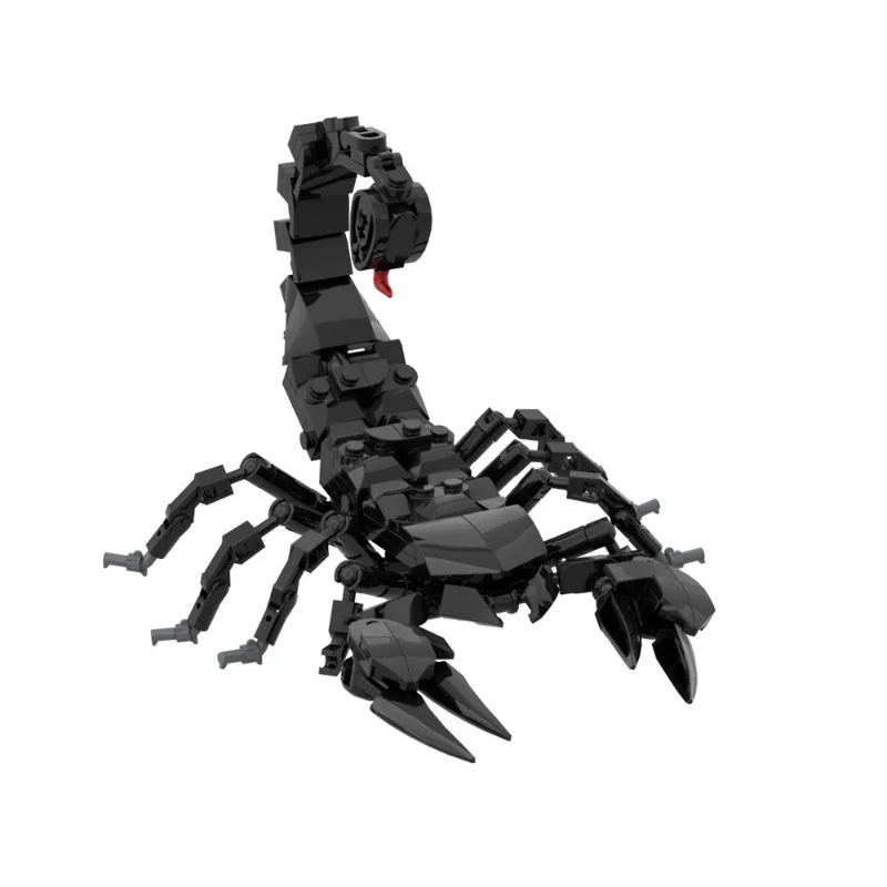 Emperor Scorpion Black Scorpion Animal Building Block Model Poison Scorpion Small Particle Puzzle Assembly Building Blocks