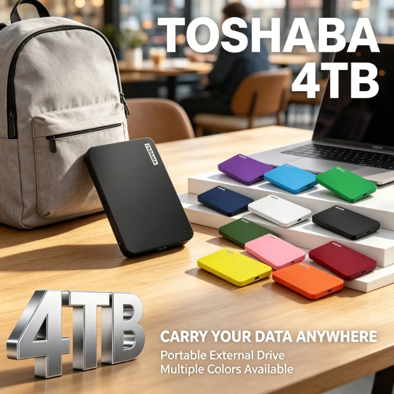 4TB 2.5-inch SATA III SSD 3D NAND High Speed Internal Solid State Drive for Desktop Large Capacity Read Write Storage Disk