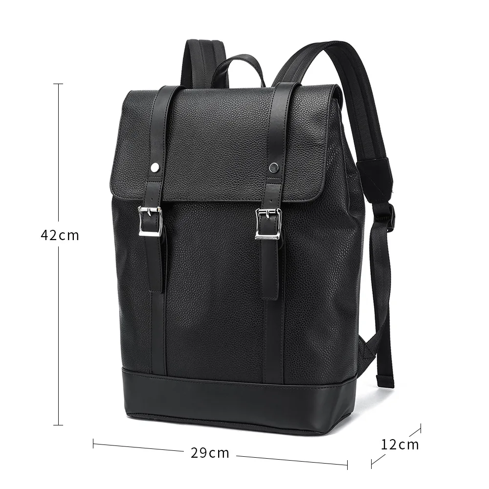 Modischer Rucksack mit Verschluss für Männer, Großer Laptop-Rucksack für Männer, Reisetaschen, Schultaschen für Studenten, Tägliche Pendeltaschen für Männer – Detail 7