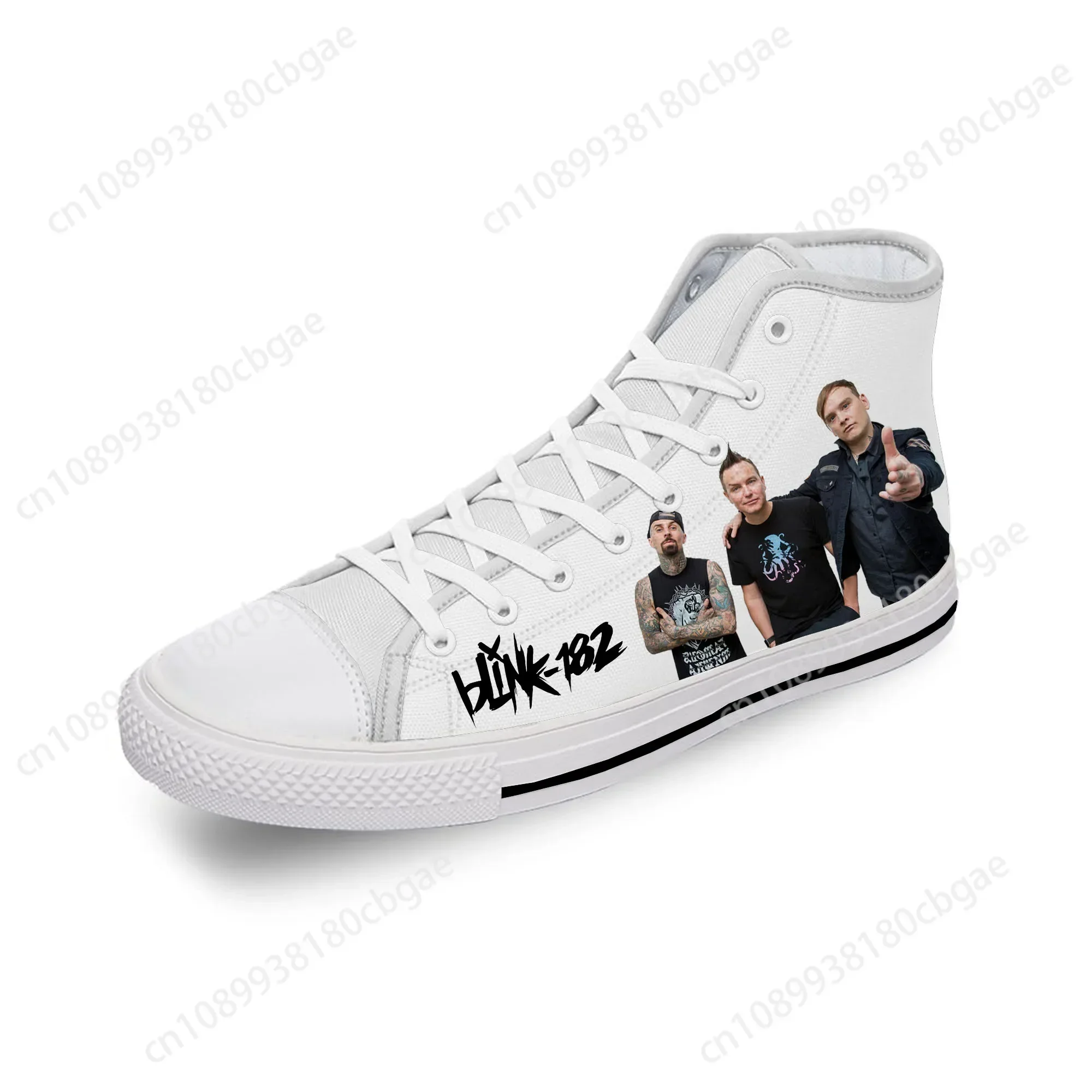 

Blink 128 High Top Sneakers Mens Womens Teenager Casual Shoes Canvas Running Shoes 3D Print Cosplay Breathable Lightweight shoe