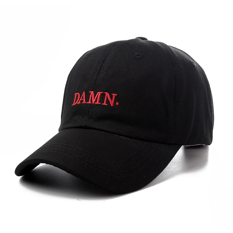 New High Quality Unisex Spring Summer DAMN Hats Women and Men Cotton Embroidered Hip Hop Cap High Quality Summer Sun Hat