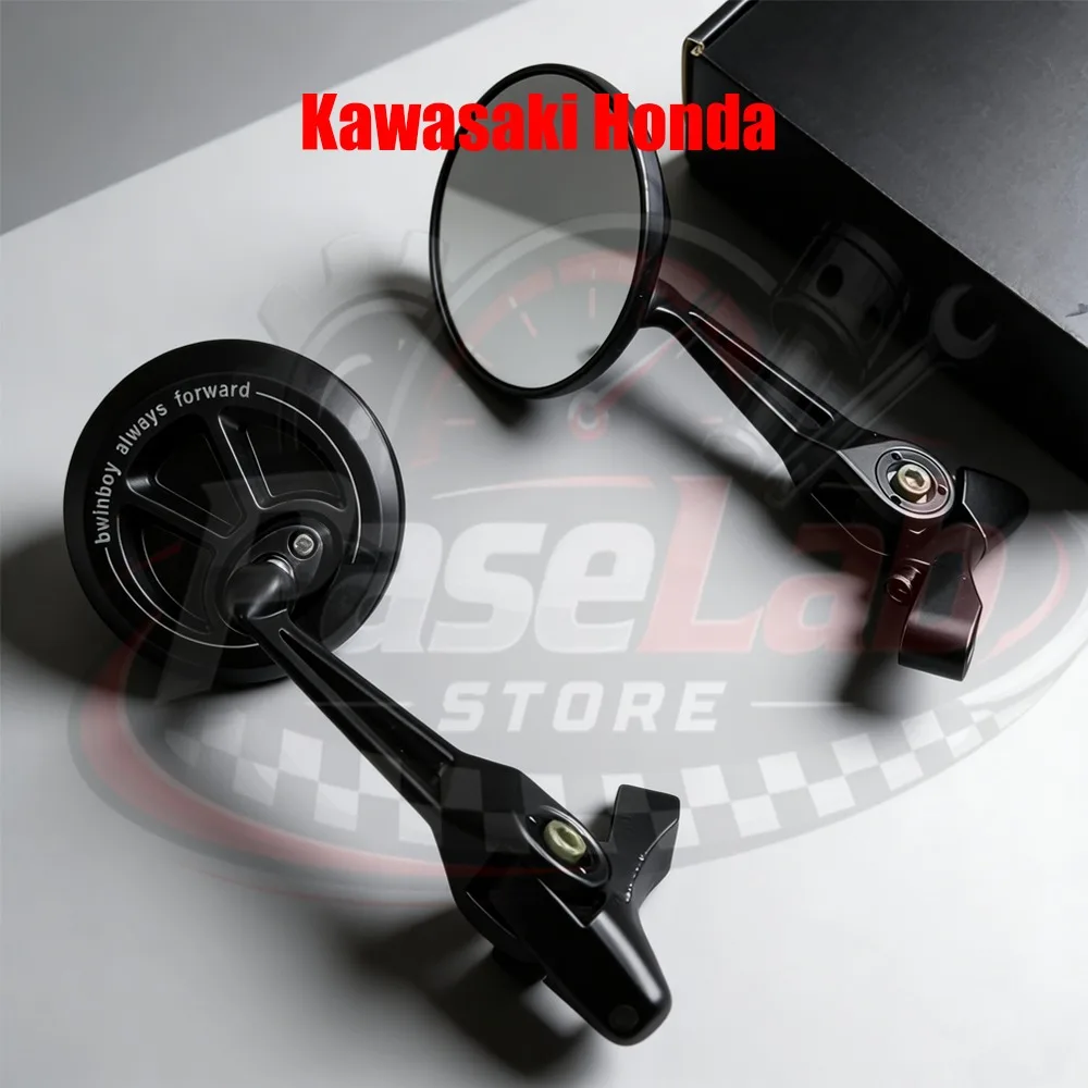 Motorcycle Mirrors Wing Winglets Side Mirror Universal Rotatable Rearview Mirror Accessories For Kawasaki For Honda For Suzuki