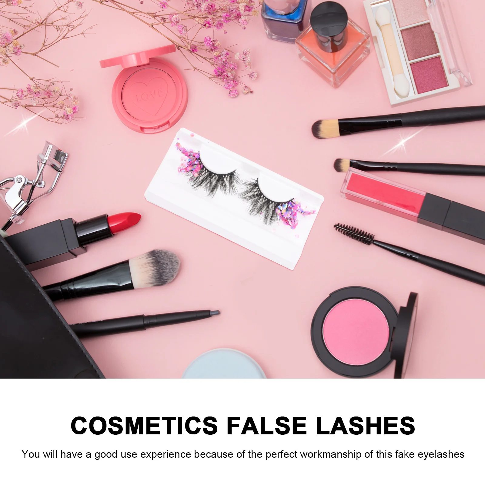 1 Paar fluoreszierende Wimpern, leuchtender Glitzer, falsche Wimpern für Party, Club, Datum, Augen-Make-up-Erweiterungen, Wimpernverlängerungen