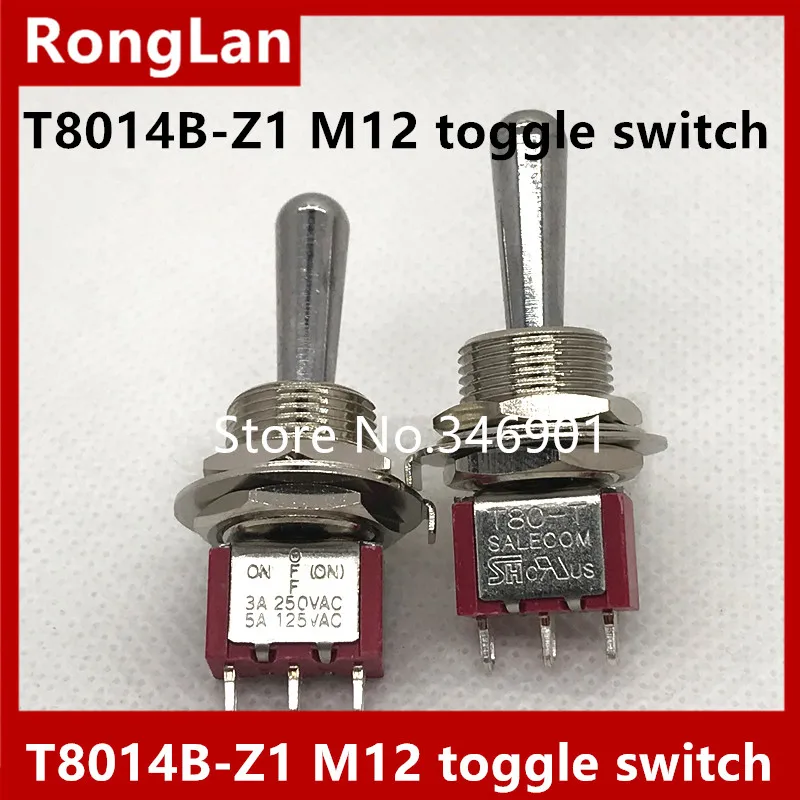 [SA]T8014B-Z1 trigger single tripod third gear reset M12 bulk single toggle switch T80-T Taiwan--20pcs/lot