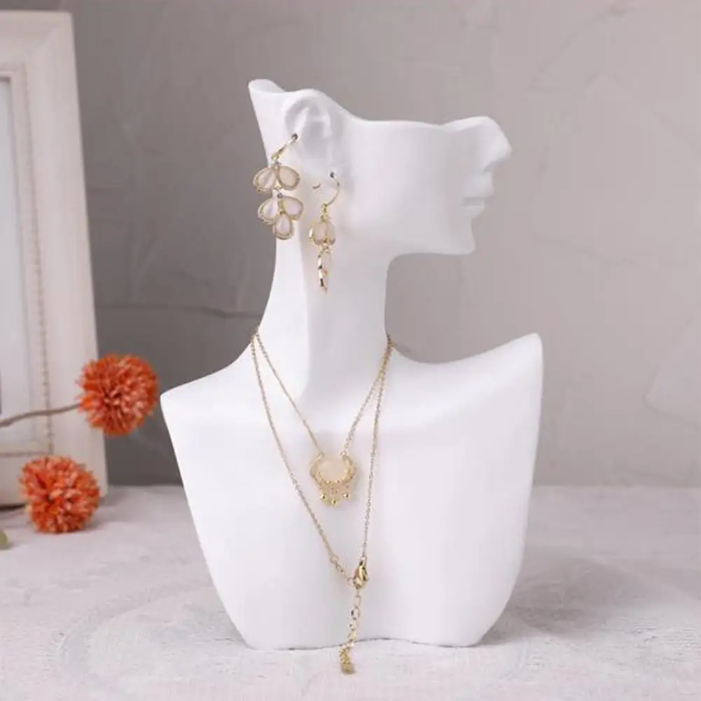 Mannequin Jewelry Rack Side Face Profile Jewelry Display Earrings Necklace Mannequin Bust Jewelry Display Stand