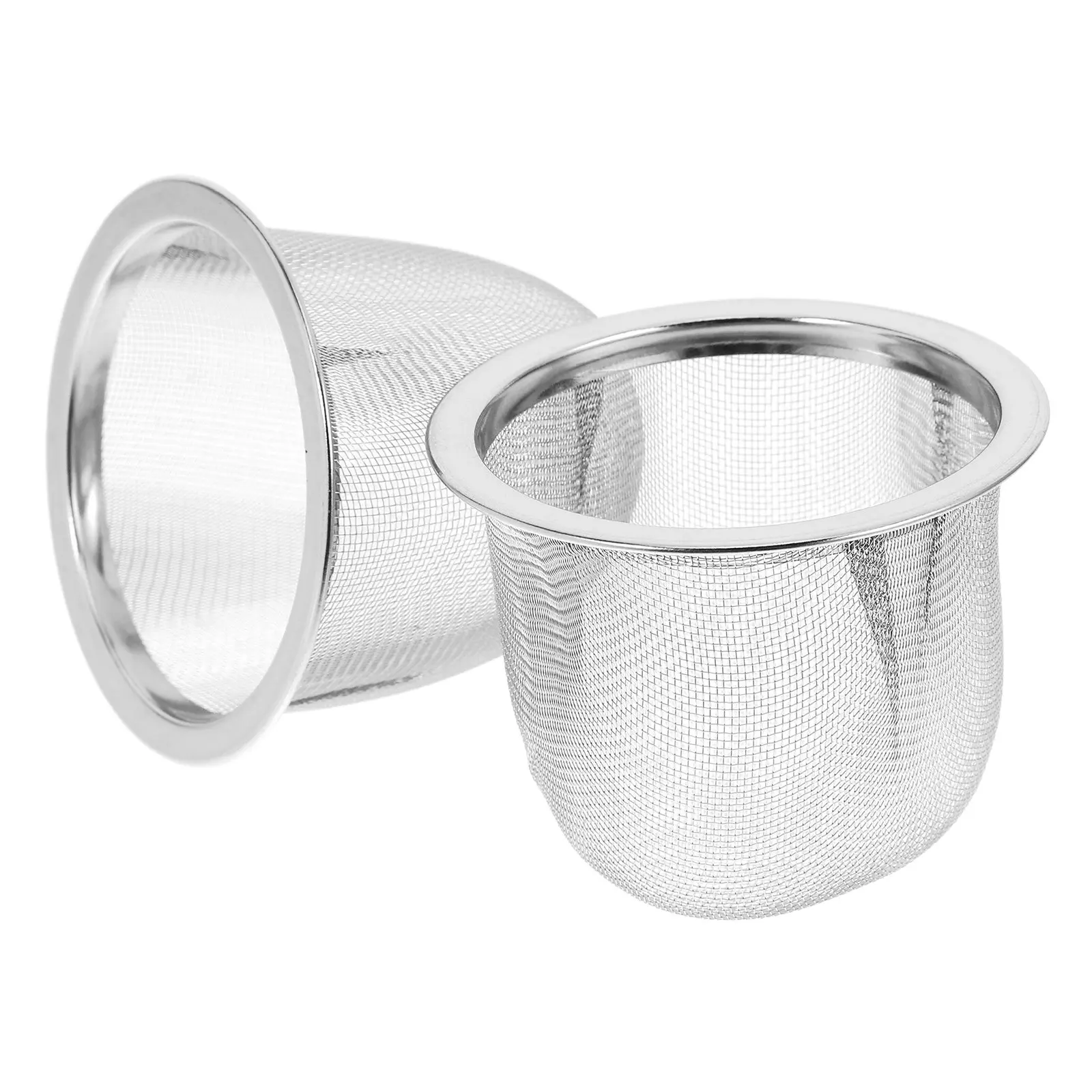 Tea Strainer Basket 2 Pack Stainless Steel Fine Mesh Teapot Infuser Insert for Loose Leaf Tea Easy Cleaning