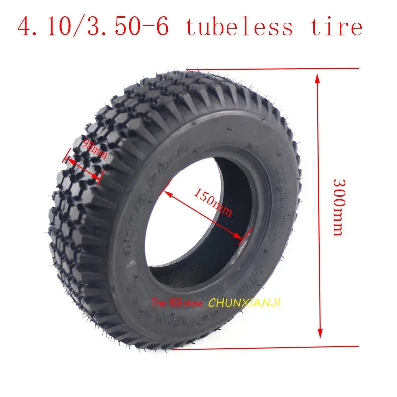 Lightning delivery  4.10/3.50-6  vacuum tyre tubeless tire  for aged bicycle  ATV Lawn mower high perfromance