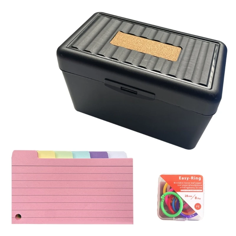 Colored Index Cards Dividers 3x5 Inches Tabbed Cards Ruled Note Card Dividers Lined Pattern Flashcards Studying Cards