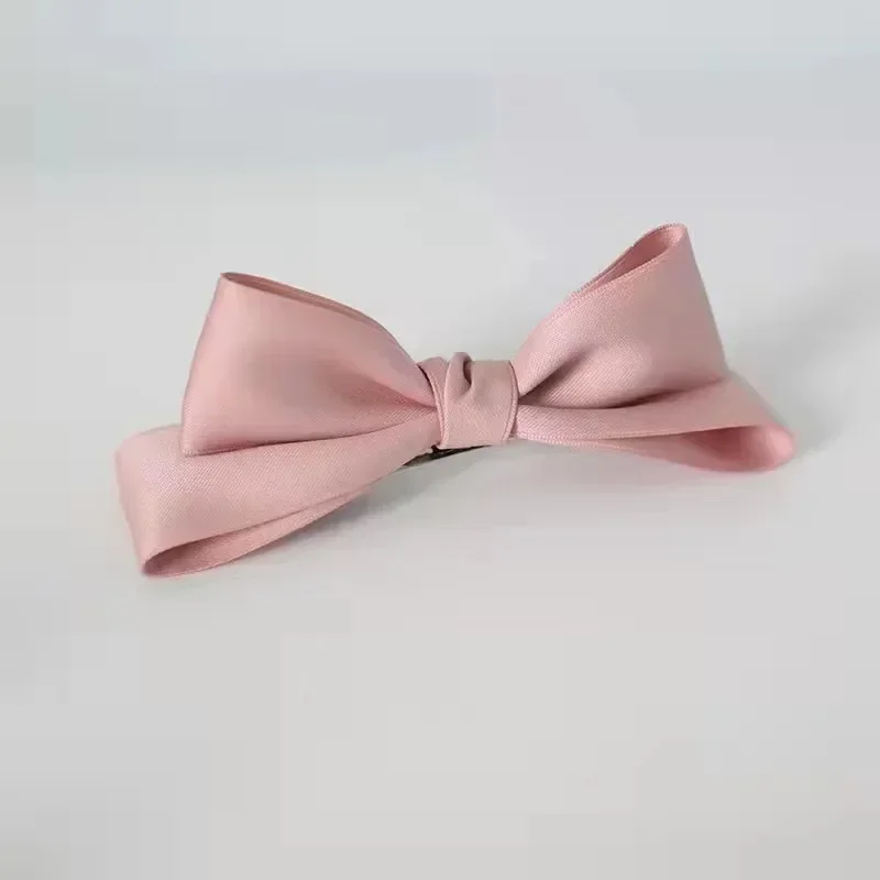 Women Sweet Bow Hair Clip Girls Ribbon Bowknot Princess Hair Style Accessories Child Colorful Fairy Barrettes Bangs Side Hairpin