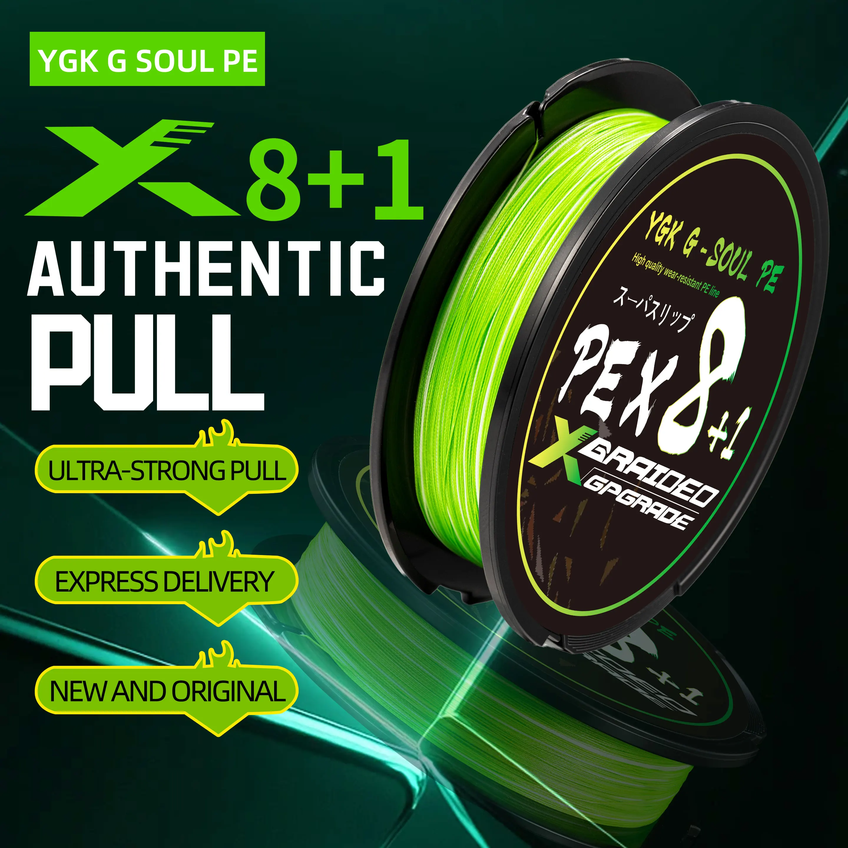 YGK-G-SOUL Hilo PE X8 Trenzado Multifilamento – Súper Resistente