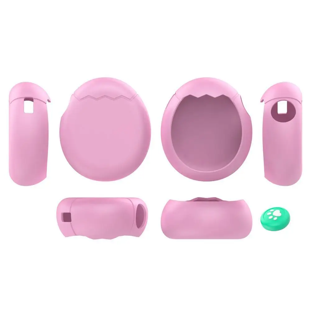 Liquid Silicone Case for Tamagotchi Paradise With TPU Screen Protector, Anti-Scratch Shockproof Protective Cover Games Accessory