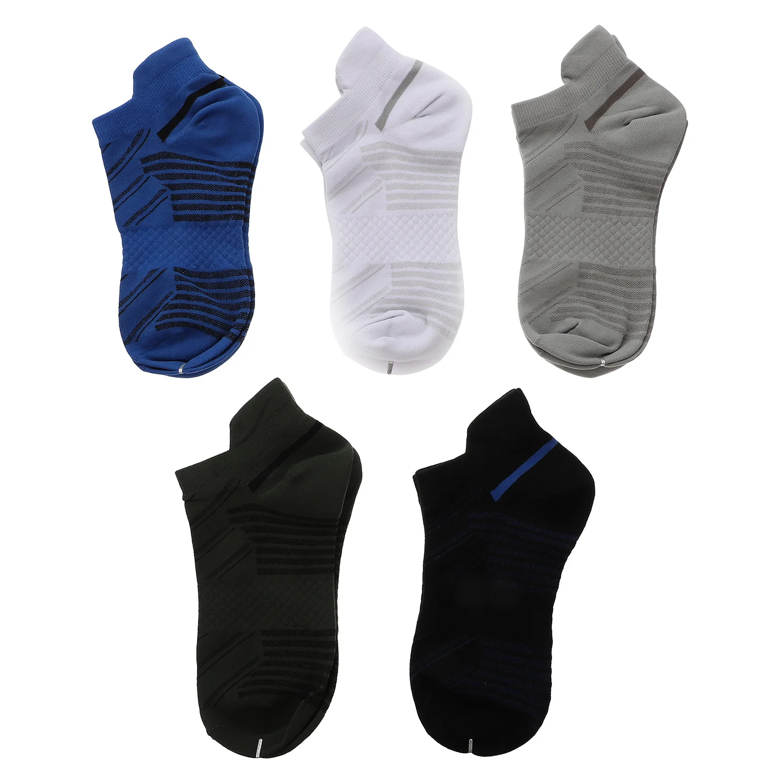 

5 пар компрессионных спортивных носков, удобные дышащие впитывающие пот носки для бега, фитнеса и верховой езды для тренировок, путешествий