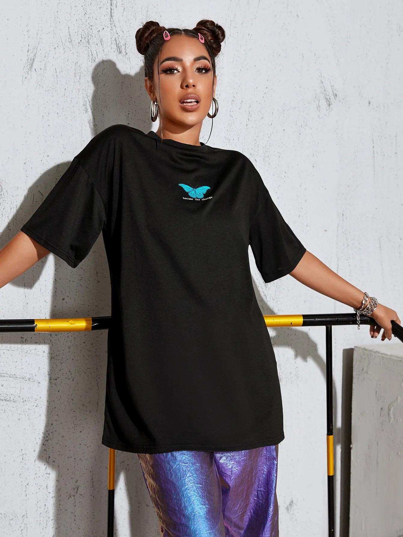 

Became The Change Cotton Print Tee Shirt Original Fashion Tshirt Hipster Comfortable Tee Top Street Summer Casual Losoet-Shirts