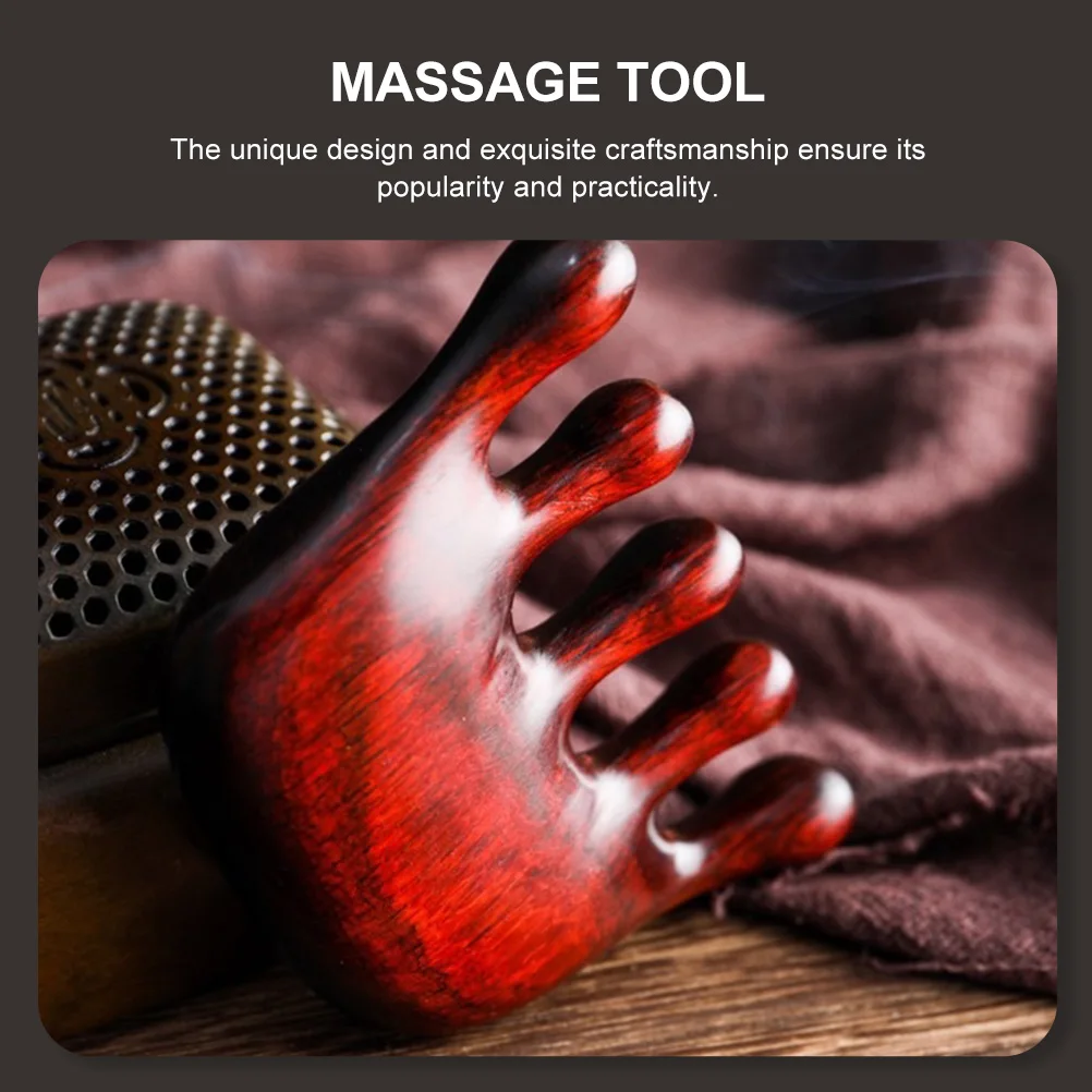 

Wooden Massage Comb Comfortable Meridian Head Massage Tool Scalp Blood Circulation Acupoint Massager Pain Relief