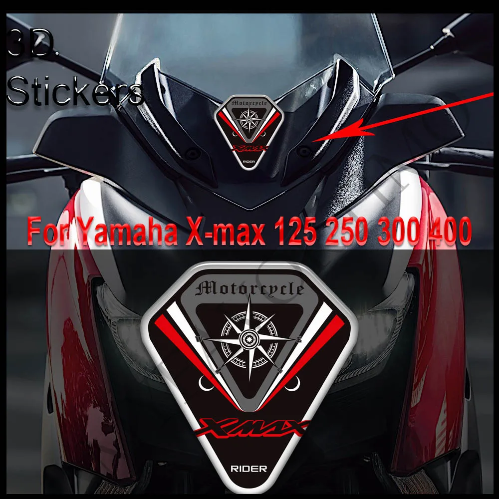 

Motorcycle For Yamaha X-max Xmax X Max 125 250 300 400 Scooters Windshield Windscreen Screen Wind Shield Emblem Logo Stickers