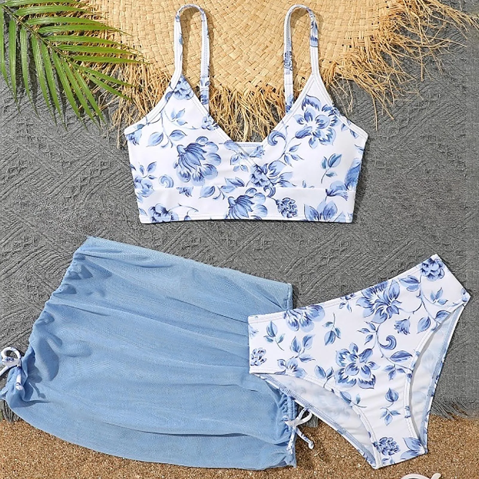 

Infant Girl Guard Swimwear Girls Swimsuit Set Comfortable Breathable Fashion Split Three Piece Girls Suit 3 Piece Bikini Girl