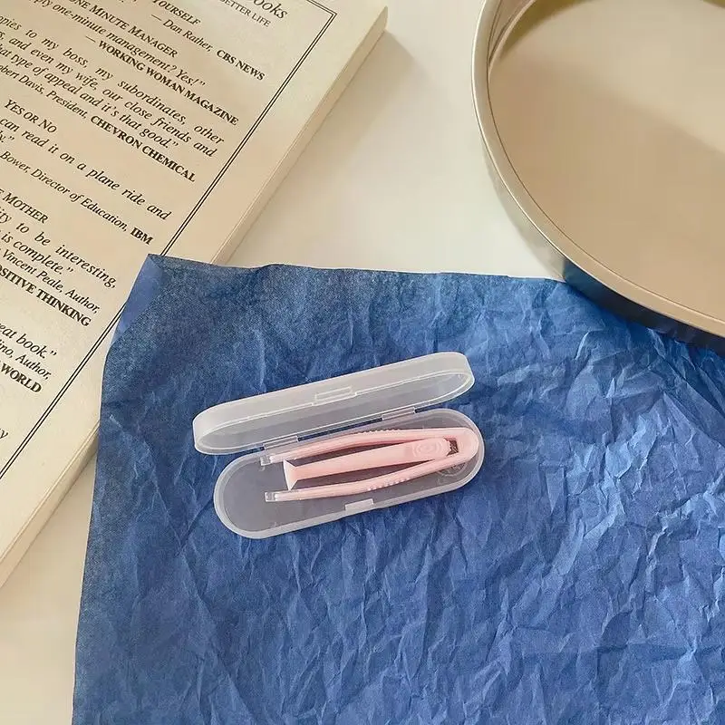 Bunte Kontaktlinsenbehälter-Set Tragbares Augenpflegeset für Männer und Frauen mit Pinzette und Saugstab – Detail 9