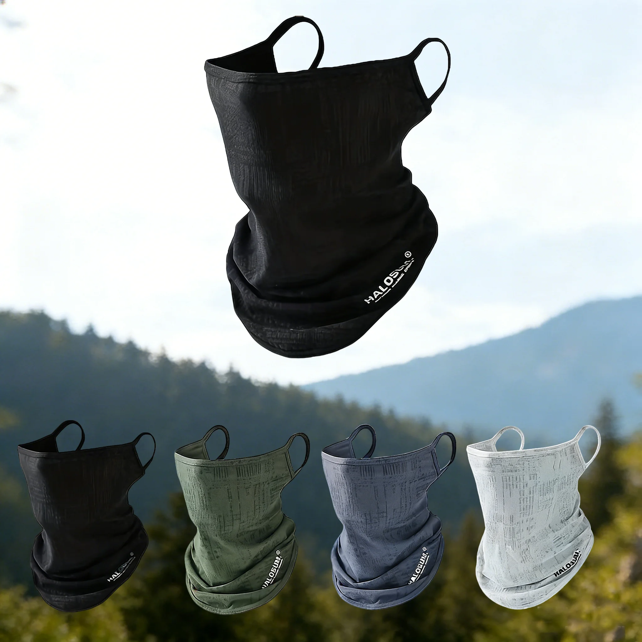 Sonnenschutz-Gesichtsmaske, atmungsaktiv, Anti-UV, Radfahren, Laufen, Angeln, Eisseidenschal, schnell trocknend, schweißabsorbierend, Halstuch, Bandana