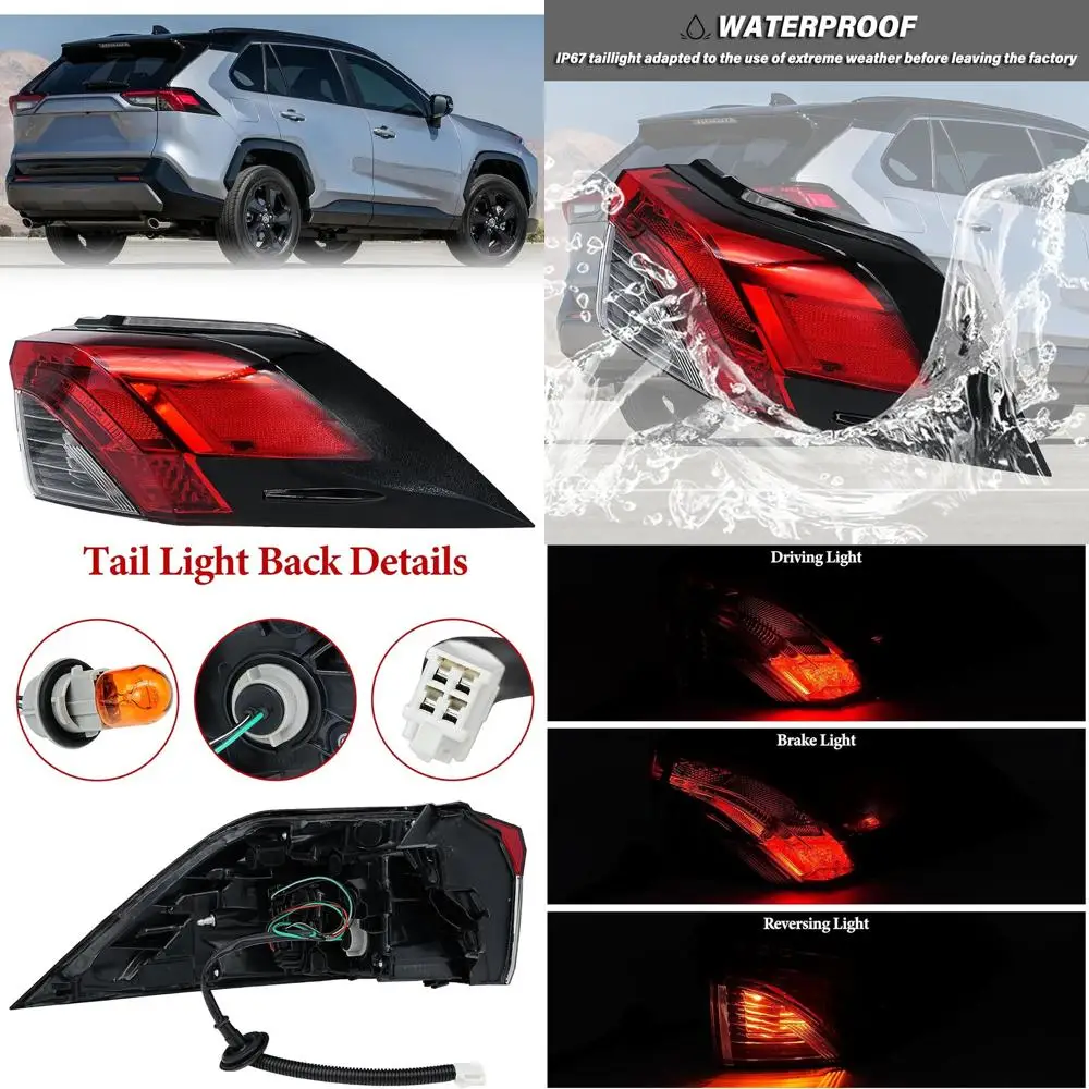 

Toyota RAV4 2019-2021 Правый пассажирский внешний задний стоп-сигнал в сборе, заменяет # 81550-0R090, TO2805148