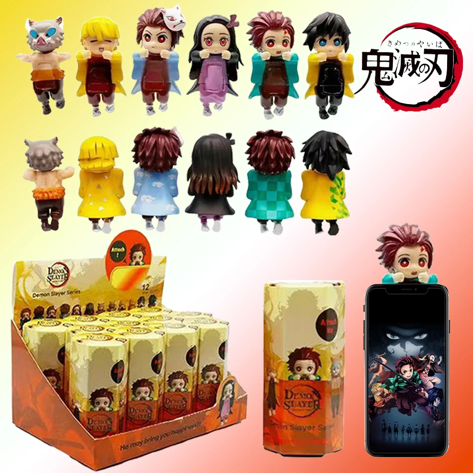 

New Party Angel Demon Slayer Series Blind Box Car Decoration Desktop Computer Screen Cupid Hand Fashion Play Doll Birthday Gifts