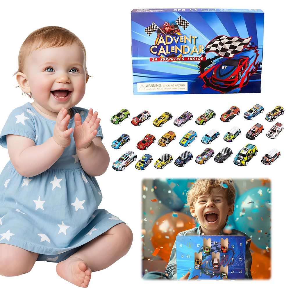 

Christmas Countdown Calendar Car Toys Christmas Advent Calendar Vehicles Toys Xmas Countdown Calendar Gift for Kids Boys