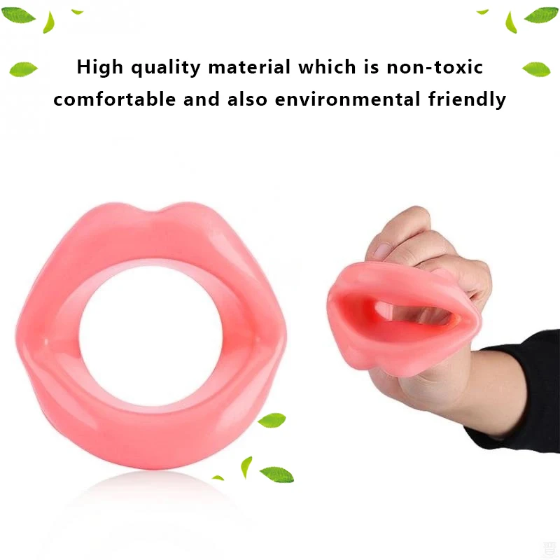 PU Leather Lips Ring Open Mouth Gag Silicone Ball BDSM Bondage Slave Flirting Restraint Erotic Sex Toy for Couples Adult Games