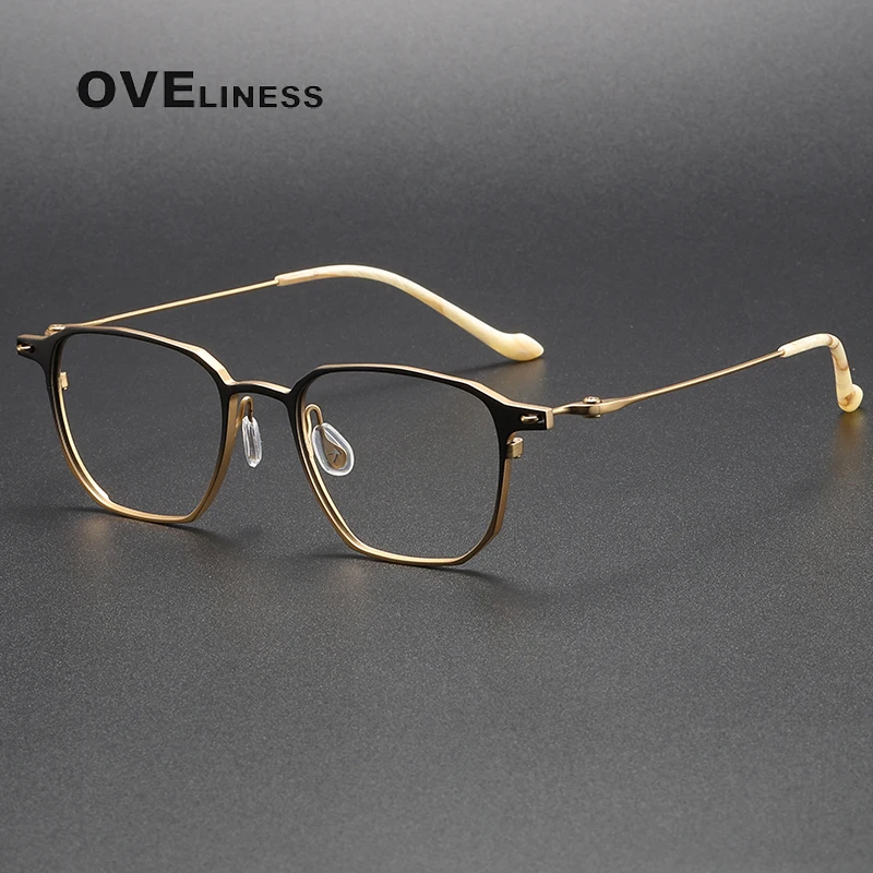 

2026 pure Titanium Glasses Frame Men women New Retro Square Eyeglasses frames men Eyewear High Quality spectacles