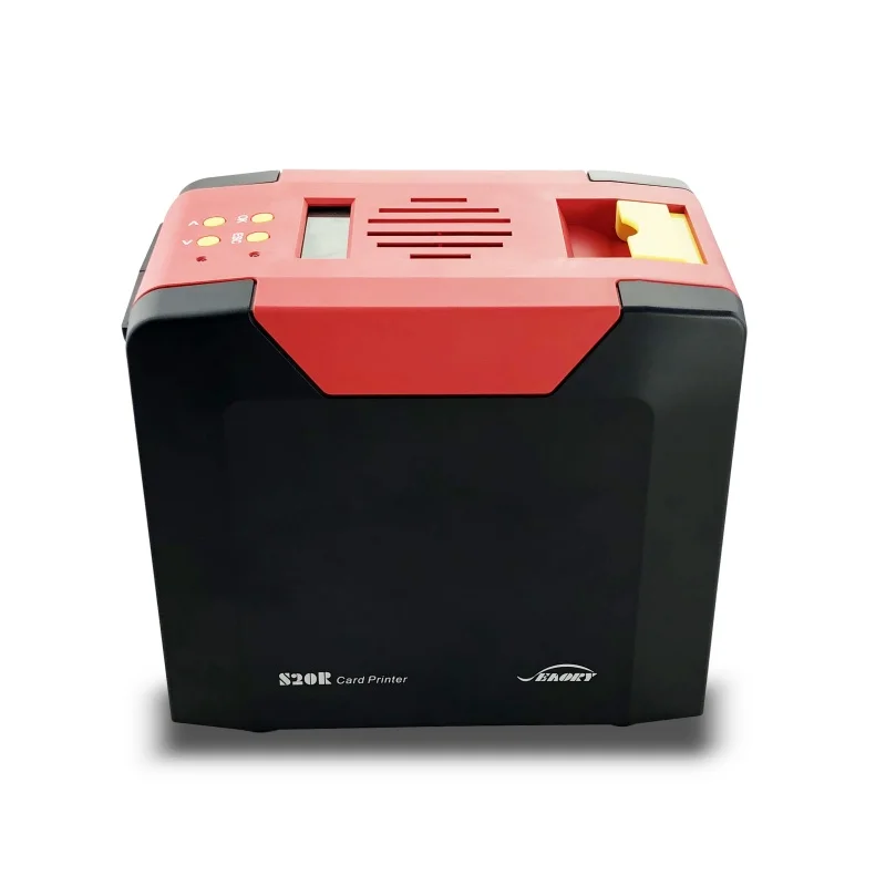 Desktop Erasable Single-Side Thermal Card Printer Reusable ID/Member/Access Card Printing, Compact Design High-Speed Easy Operat